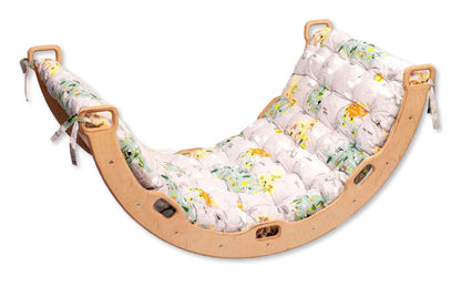 Climbing Arch / Rocker with Map Pattern Pillow