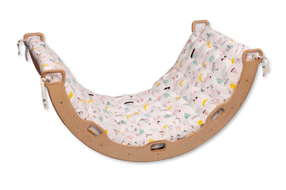 Climbing Arch / Rocker with Flamingo Pattern Pillow