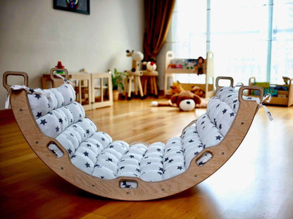 Climbing Triangle - Arch / Rocker - Star Pattern Pillow / 3 pieces set