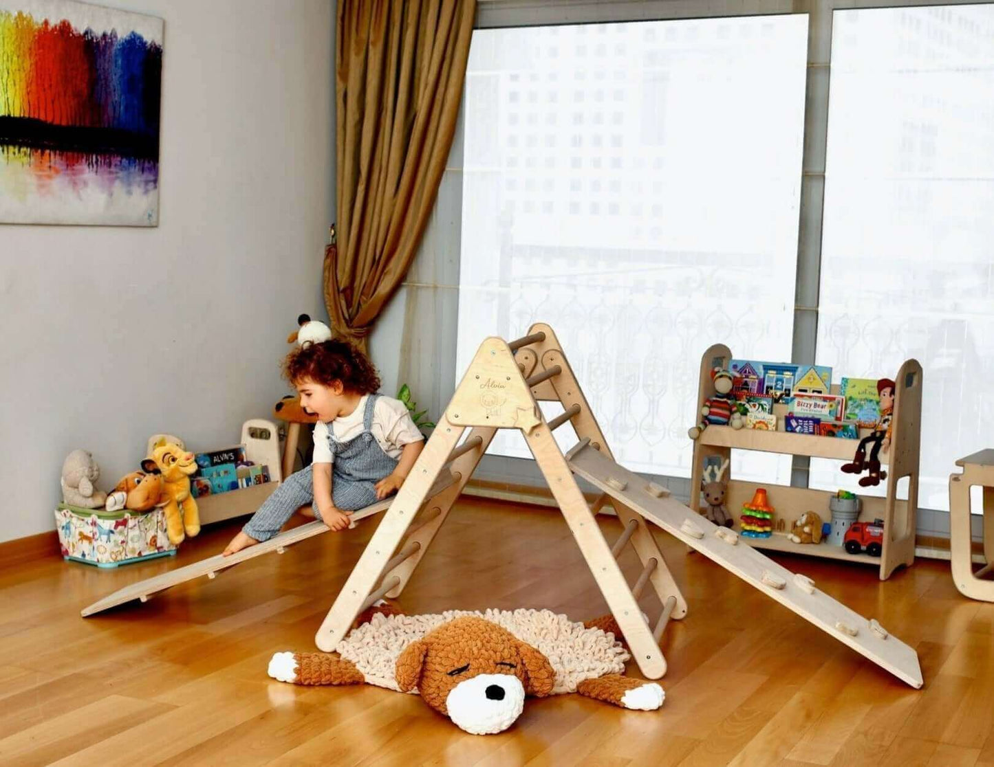 Foldable Climbing Triangle with Ramp