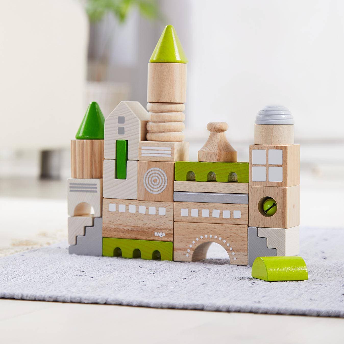 Coburg 28 Piece Wooden Building Blocks - The Nurturing Nook
