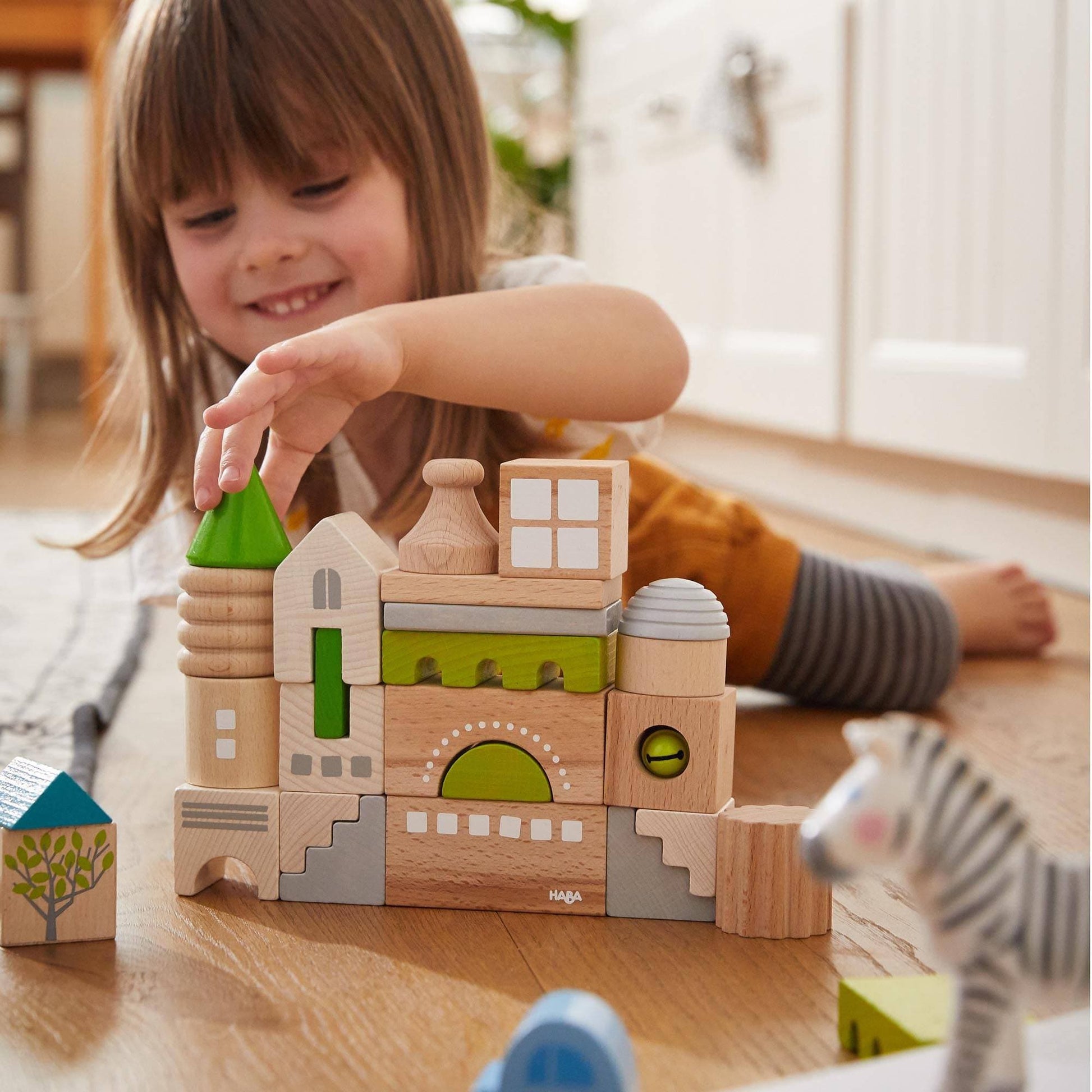 Coburg 28 Piece Wooden Building Blocks - The Nurturing Nook