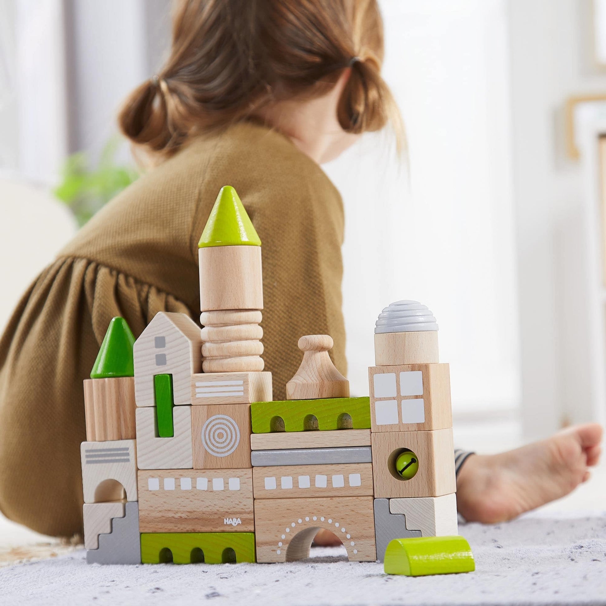 Coburg 28 Piece Wooden Building Blocks - The Nurturing Nook