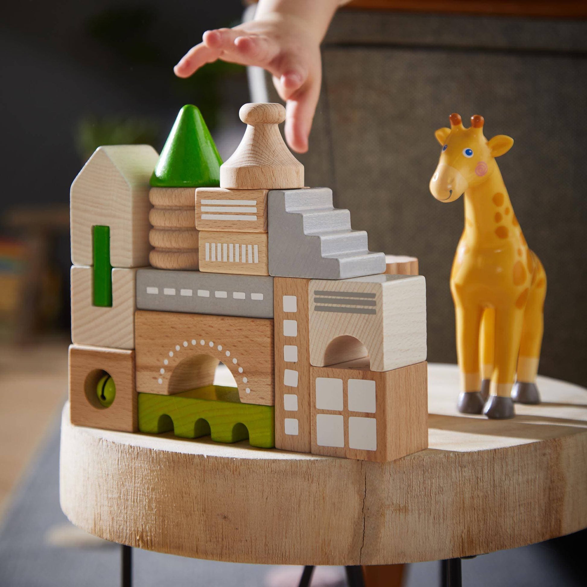 Coburg 28 Piece Wooden Building Blocks - The Nurturing Nook