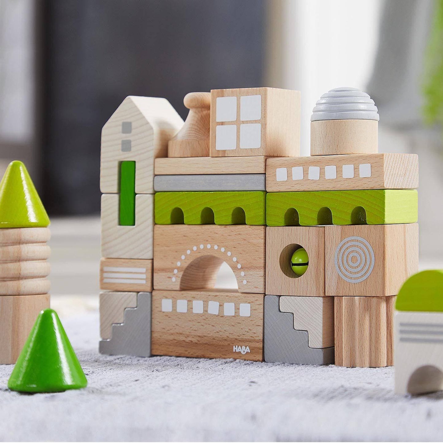 Coburg 28 Piece Wooden Building Blocks - The Nurturing Nook