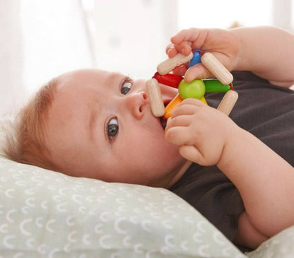 Color Carousel Wooden Baby Rattle - The Nurturing Nook