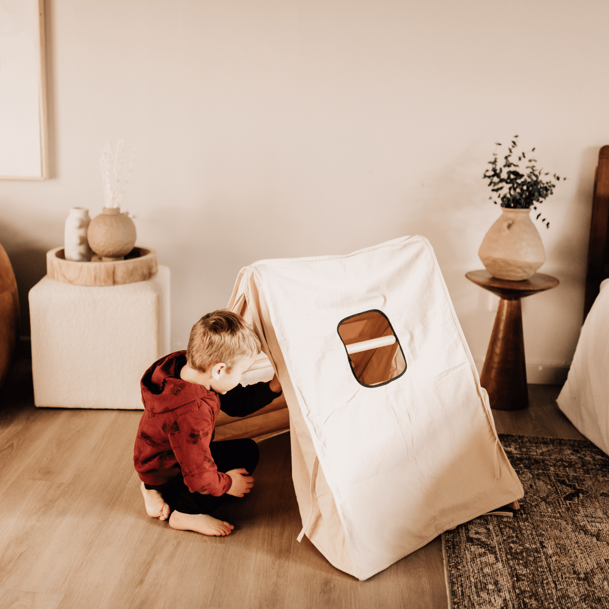 Cozy Cotton Tent for Olive & Hazel Pikler Triangle - The Nurturing Nook