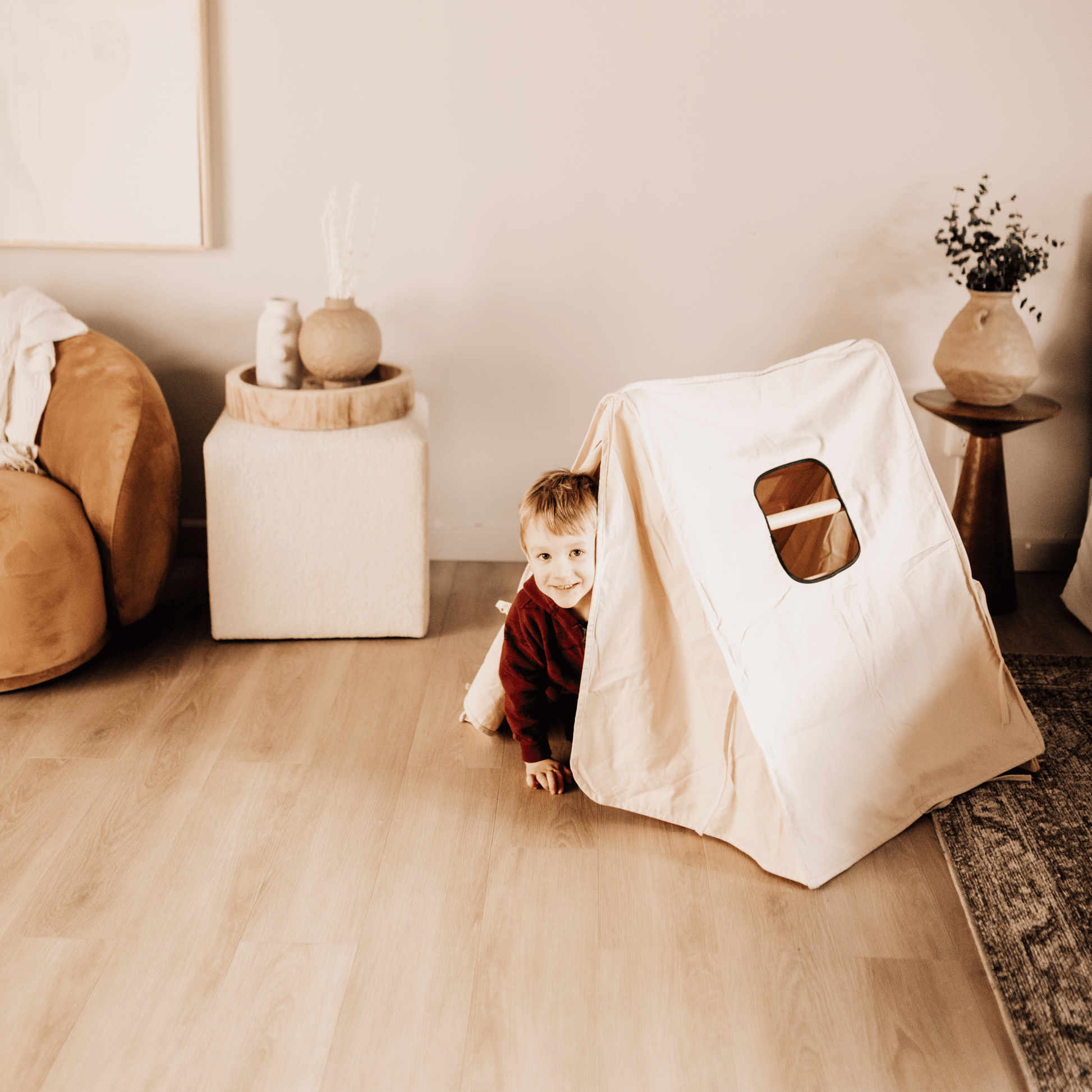 Cozy Cotton Tent for Olive & Hazel Pikler Triangle - The Nurturing Nook