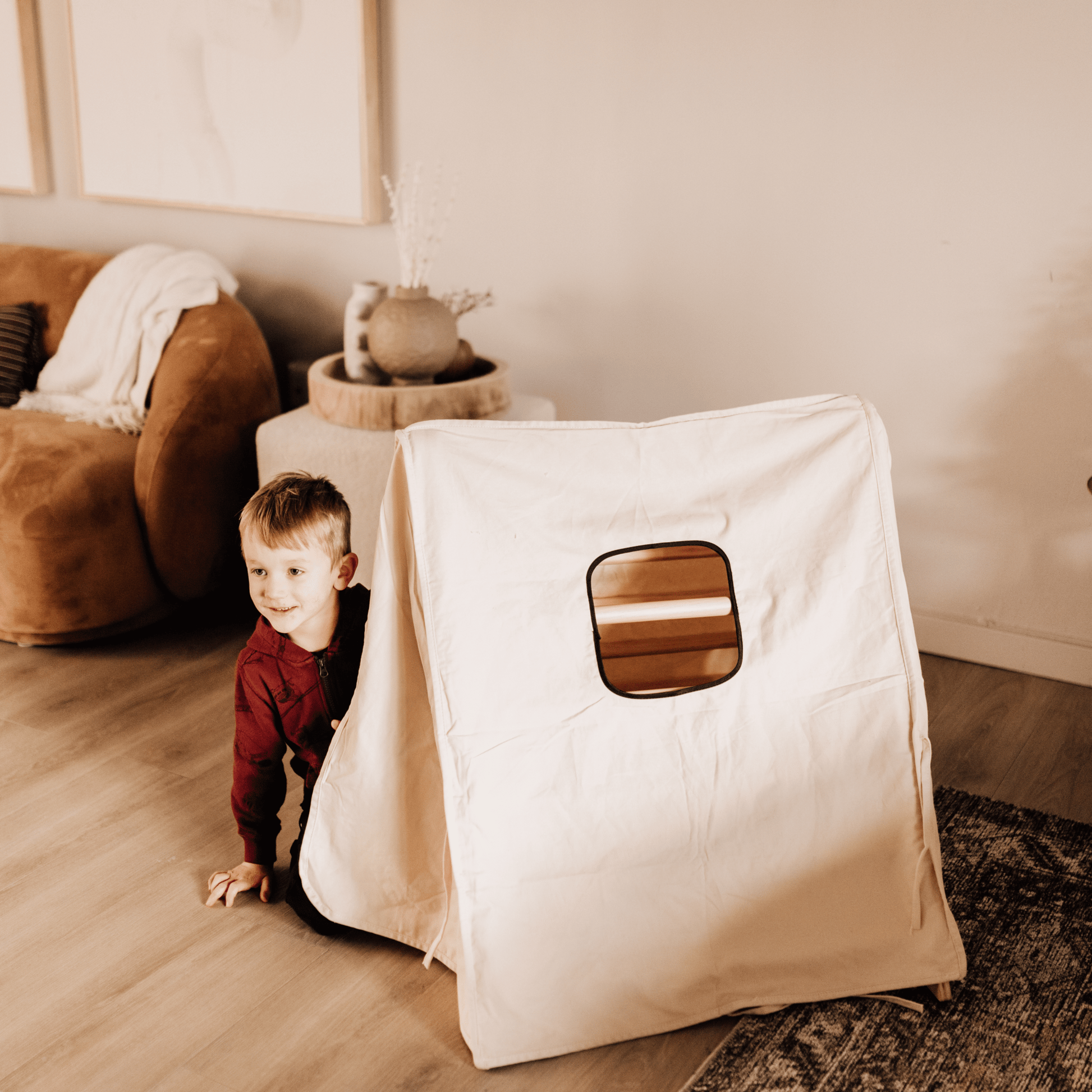 Cozy Cotton Tent for Olive & Hazel Pikler Triangle - The Nurturing Nook