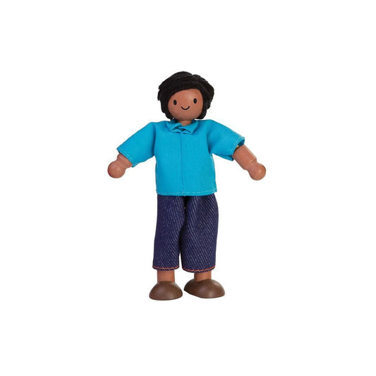 Dad Dollhouse Figure - Medium Skin Tone - The Nurturing Nook
