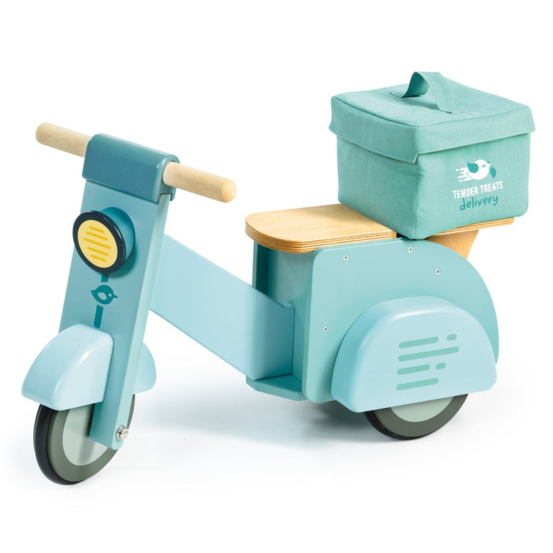Tender Leaf pretend play wooden delivery scooter toy