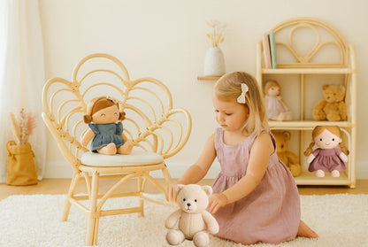 Blossom Dreams Girls Bedroom Rattan Decorative Flower Chair
