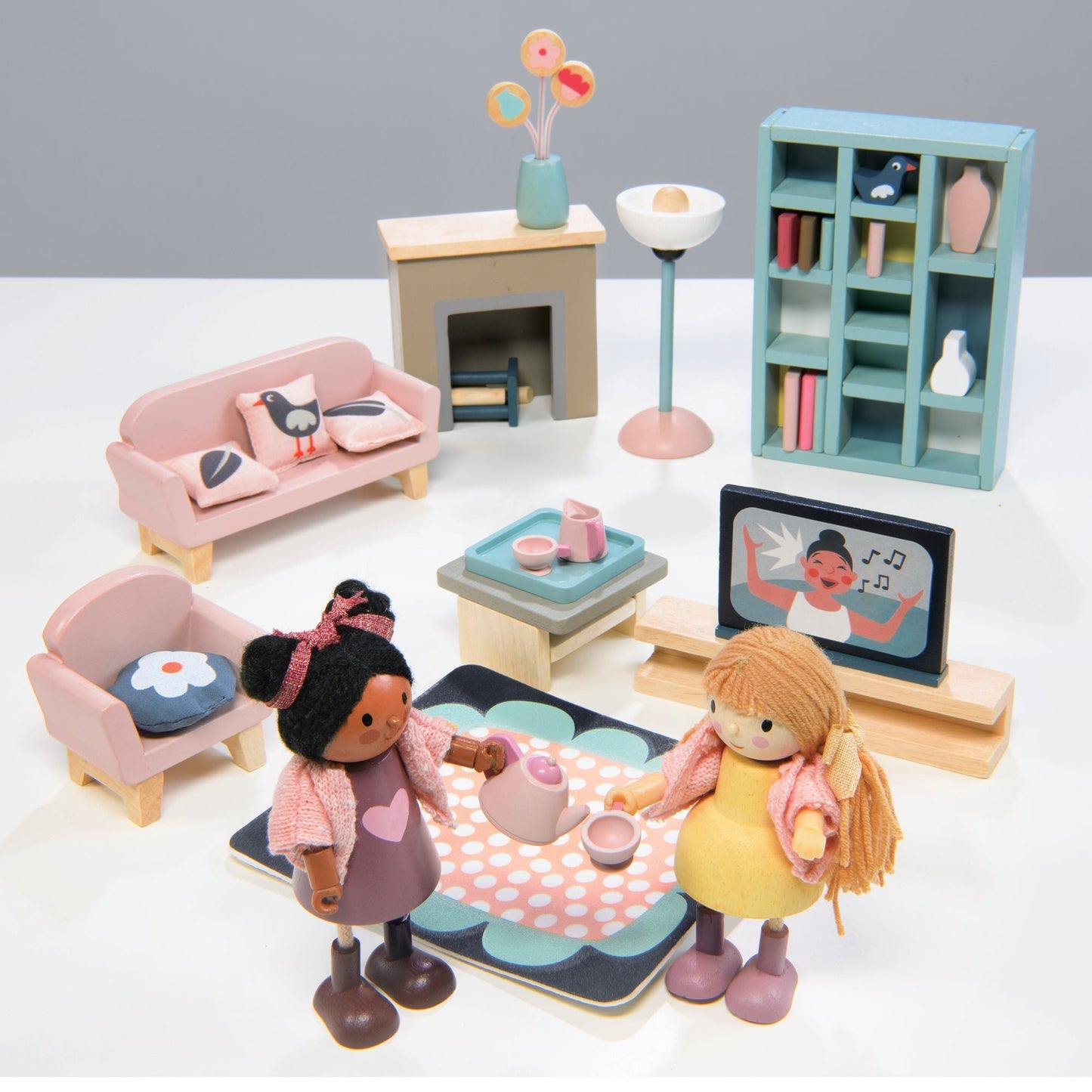 Dolls House Sitting Room Furniture - The Nurturing Nook