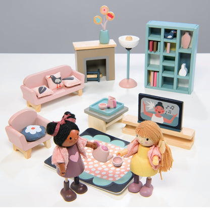 Dolls House Sitting Room Furniture - The Nurturing Nook