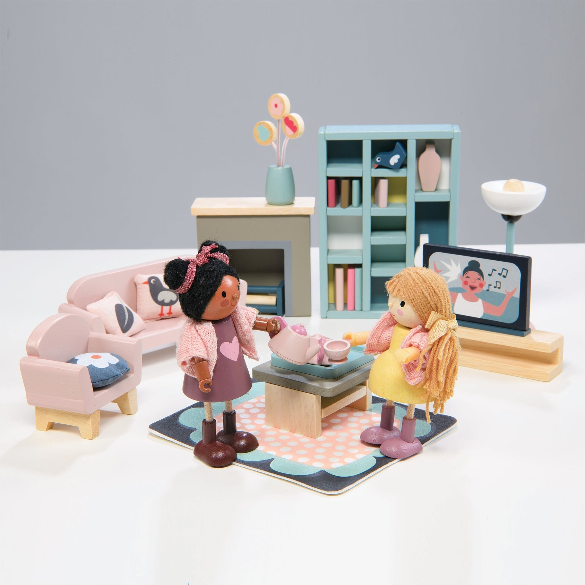 Dolls House Sitting Room Furniture - The Nurturing Nook
