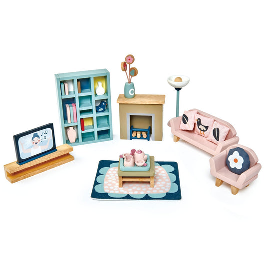 Dolls House Sitting Room Furniture - The Nurturing Nook