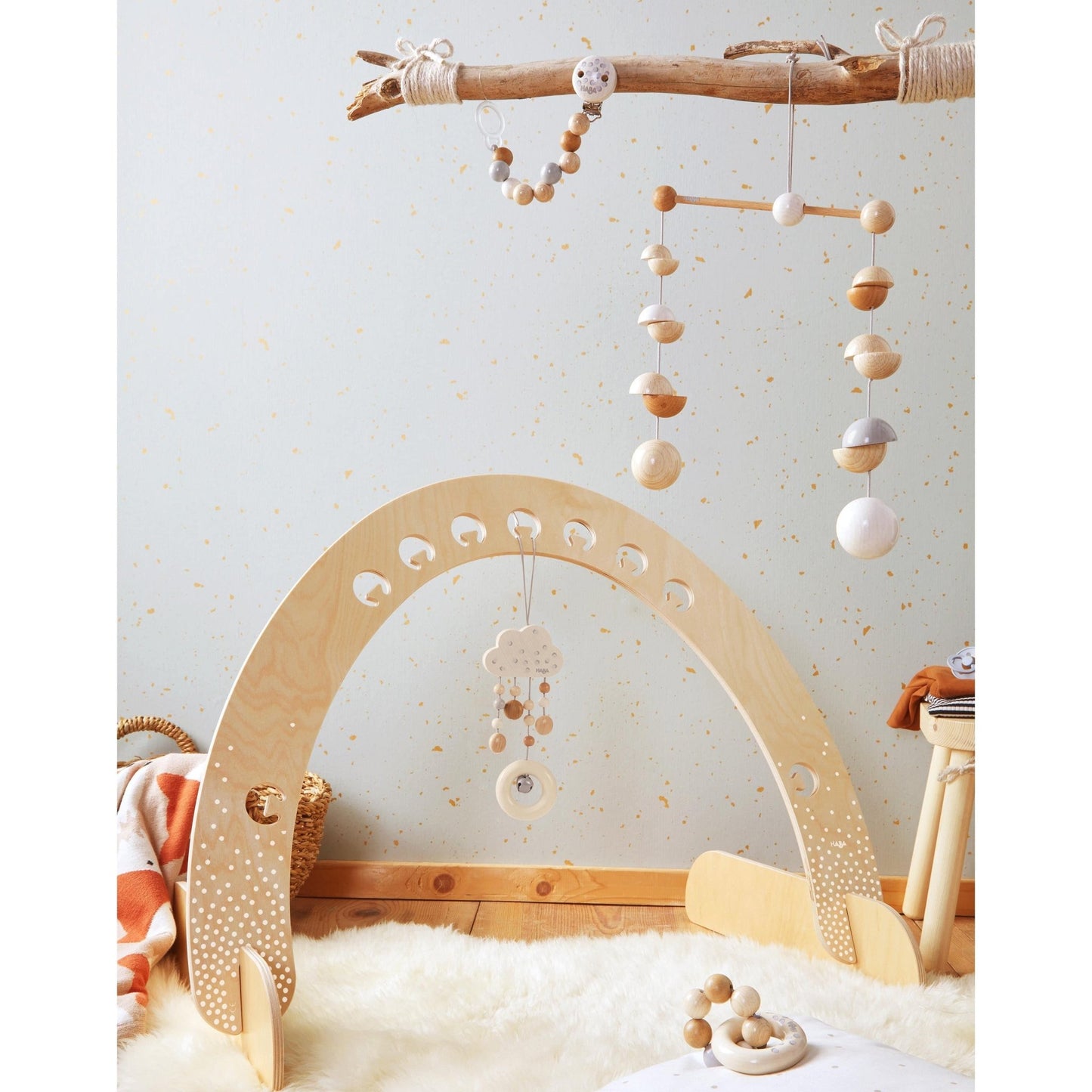 Dots Wooden Hanging Toy - The Nurturing Nook