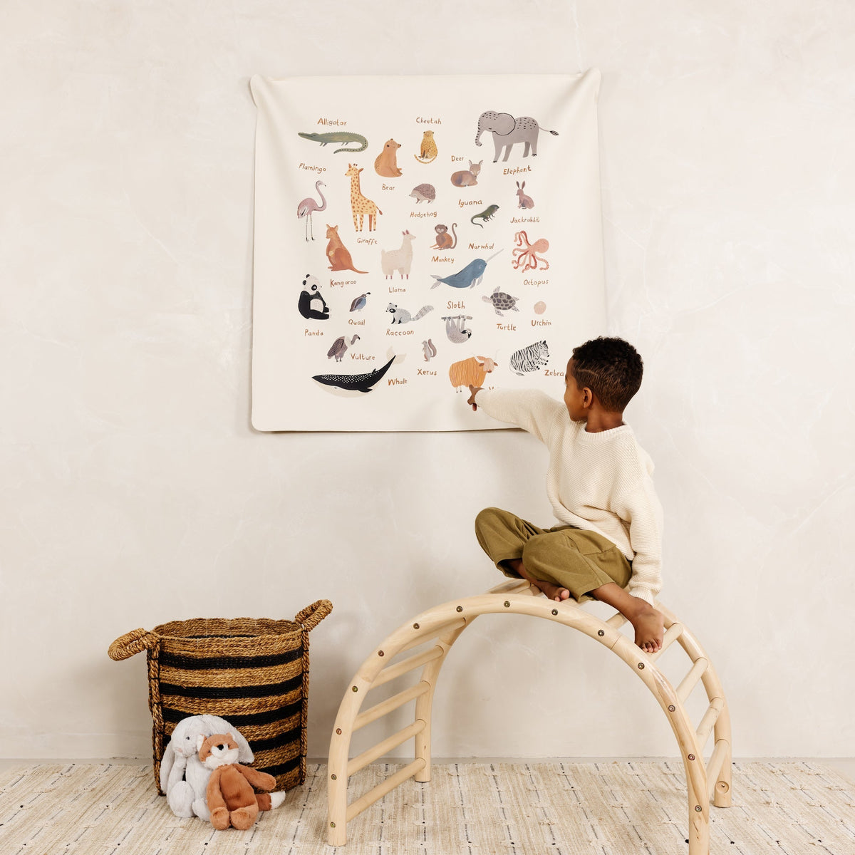 Educational hanging tapestry - Small - The Nurturing Nook