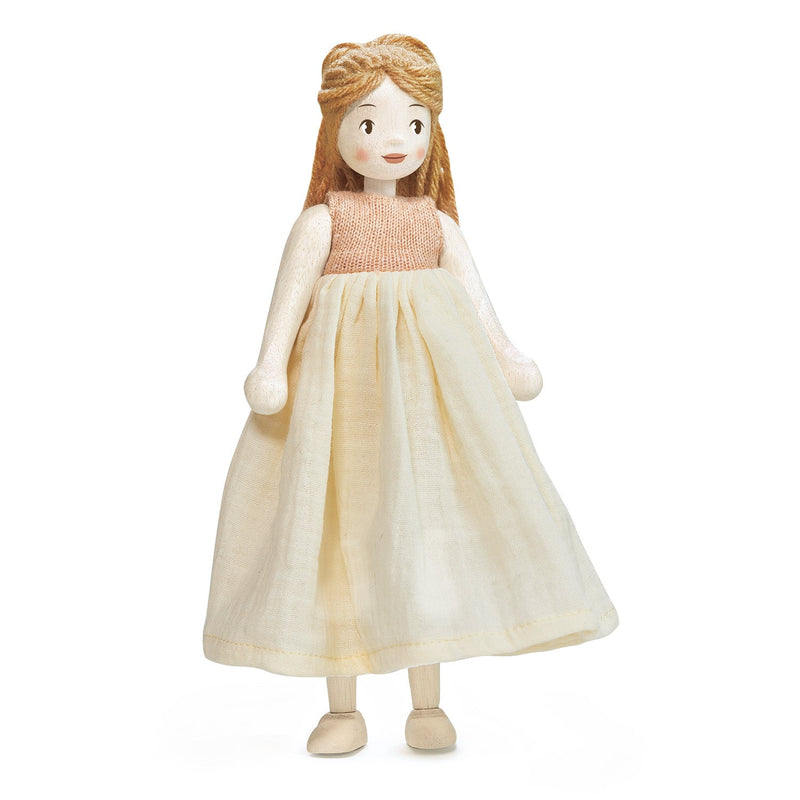 Tender Leaf ferne wooden doll with hair and removable clothes