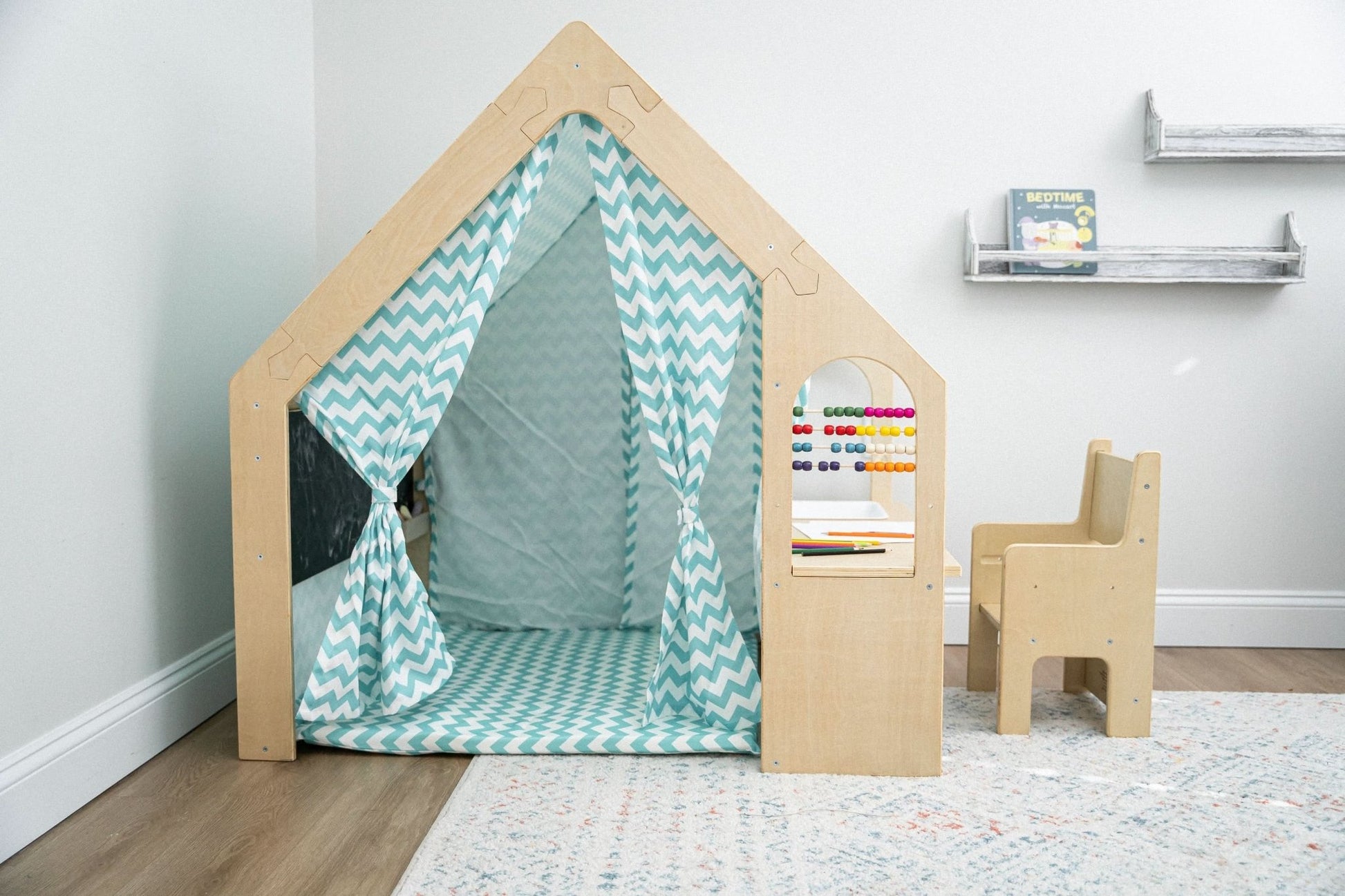 Flair - Avenlur Wood house Desk with Chair - The Nurturing Nook