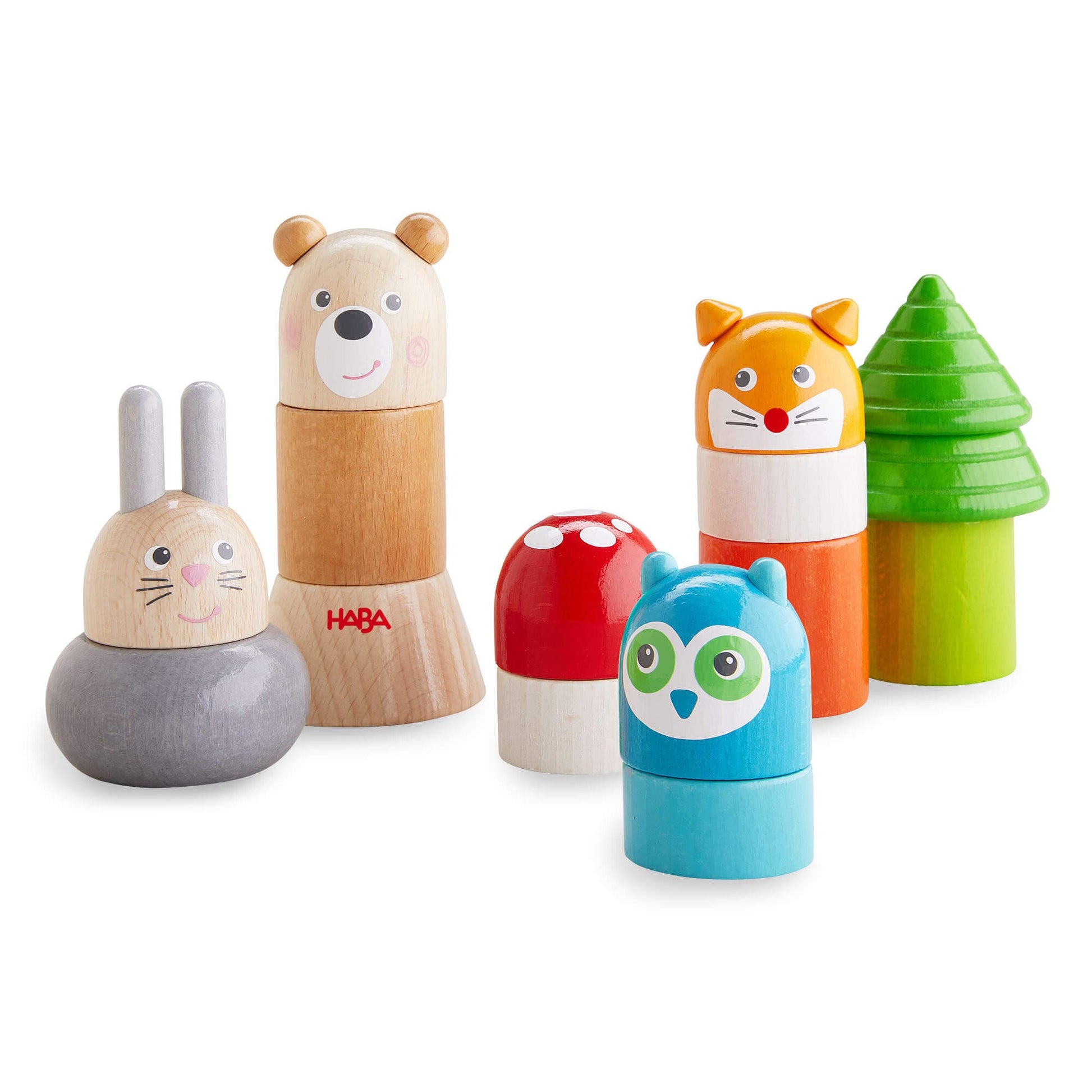 Forest Animals Wooden Stacking Toy - The Nurturing Nook