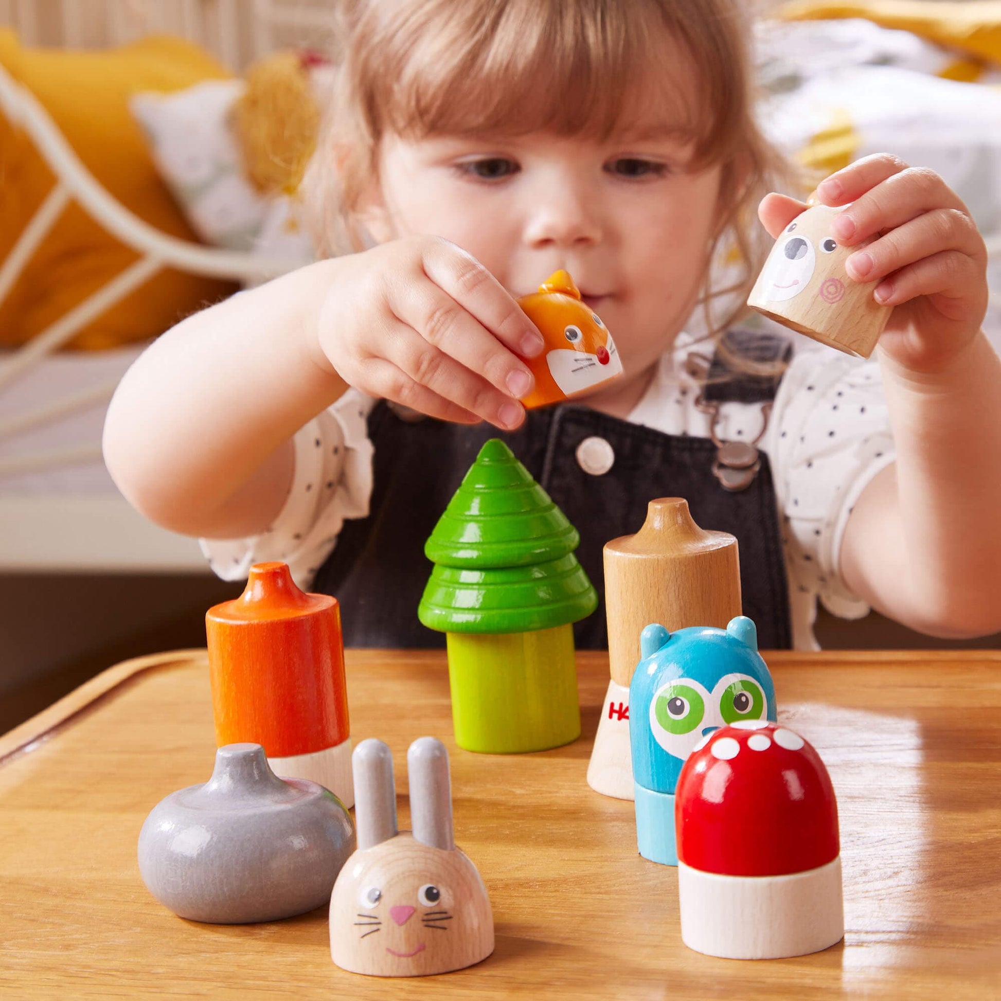 Forest Animals Wooden Stacking Toy - The Nurturing Nook