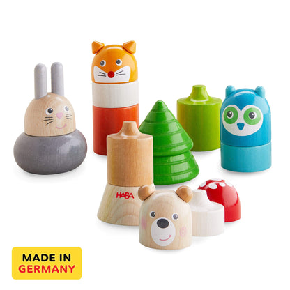 Forest Animals Wooden Stacking Toy - The Nurturing Nook