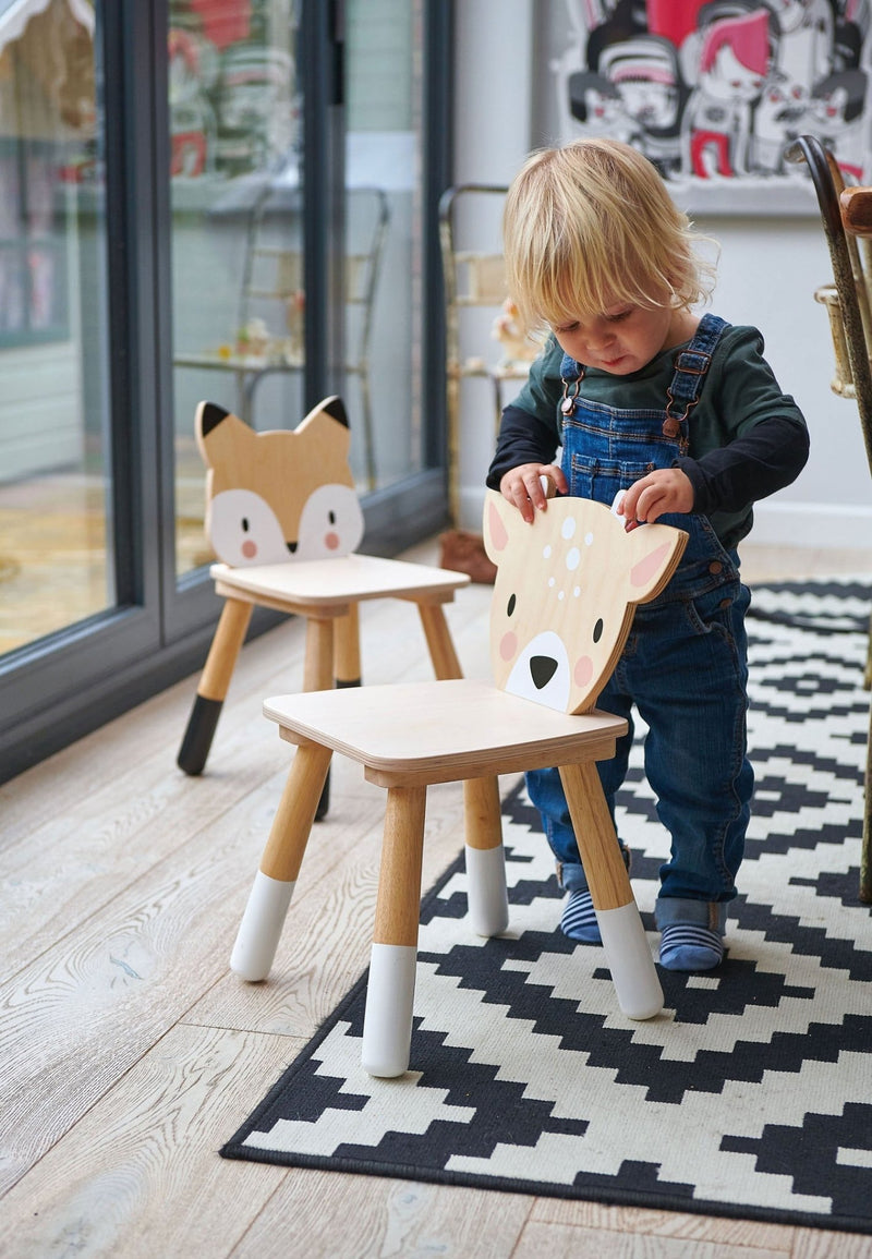 Tender Leaf wooden forest deer chair for toddlers