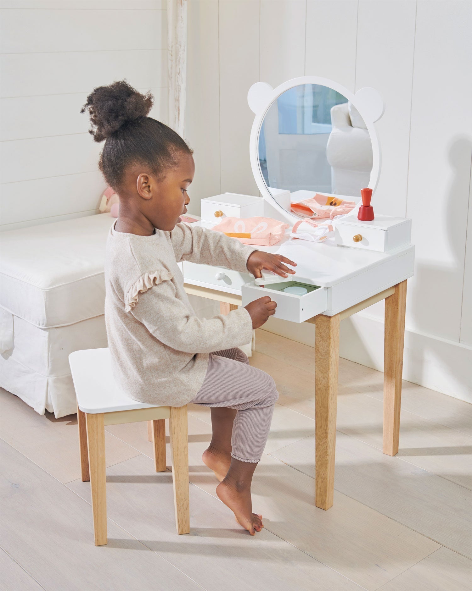 Forest dressing table set with mirror and storage drawers - The Nurturing Nook