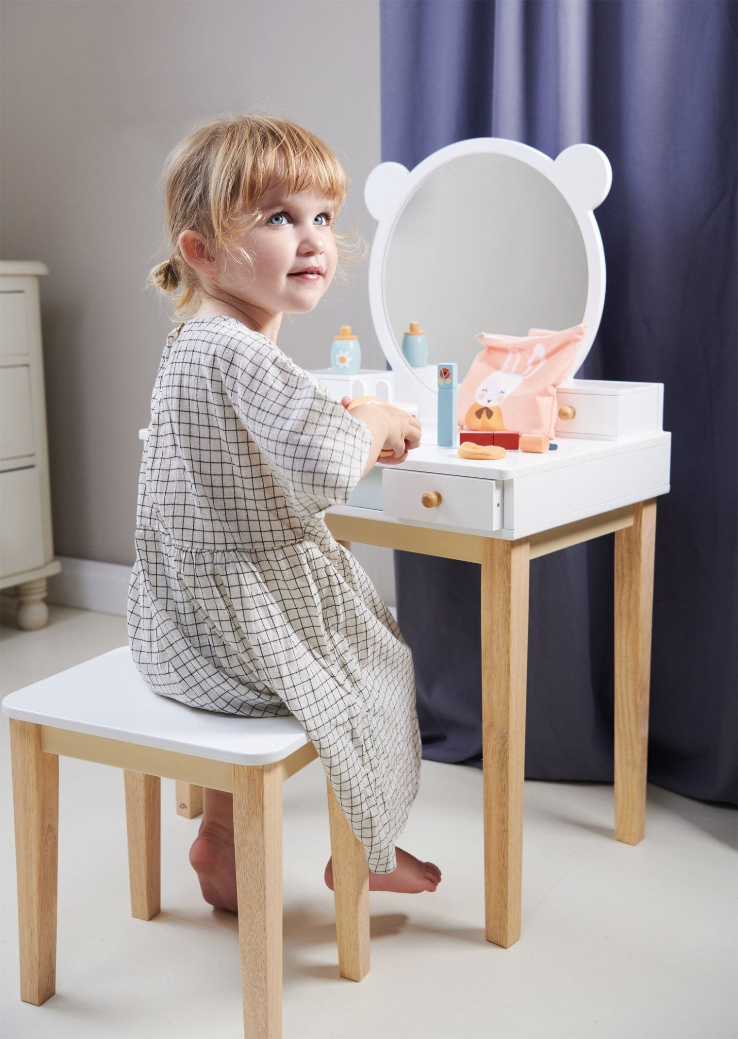 Forest dressing table set with mirror and storage drawers - The Nurturing Nook