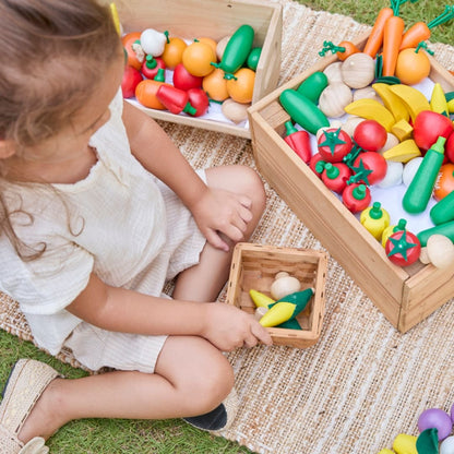 Fresh Produce Set D (Corns, Mushrooms & Red Bell Peppers) - The Nurturing Nook
