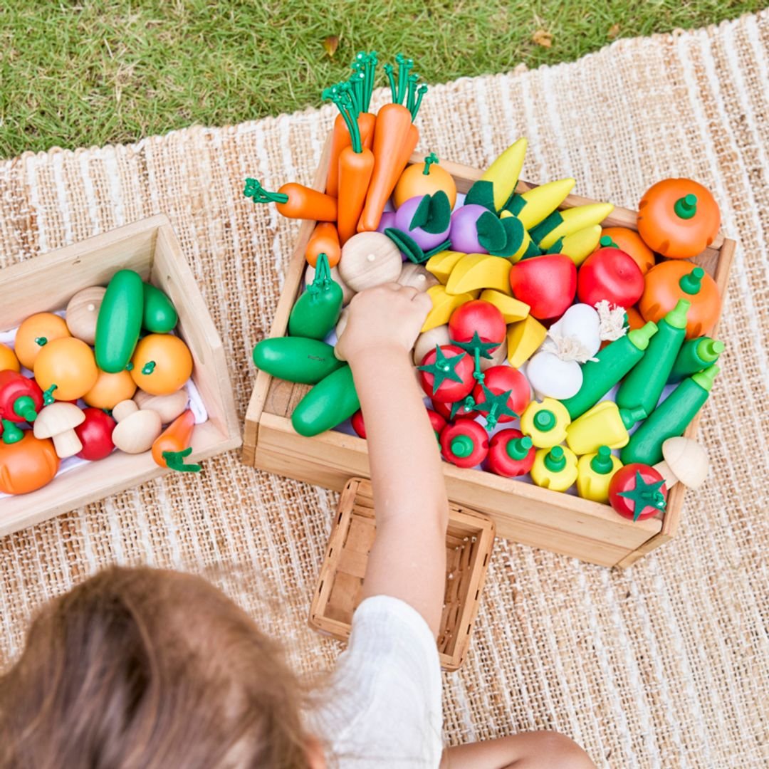 Fresh Produce Set D (Corns, Mushrooms & Red Bell Peppers) - The Nurturing Nook