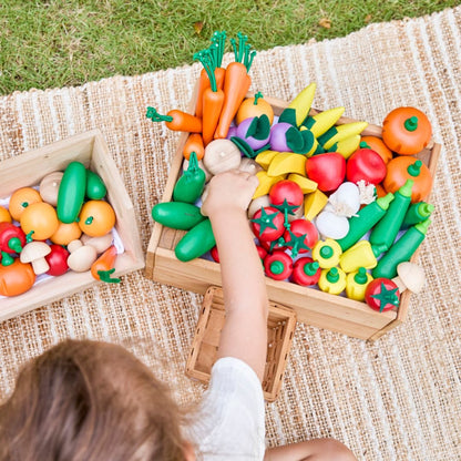 Fresh Produce Set D (Corns, Mushrooms & Red Bell Peppers) - The Nurturing Nook