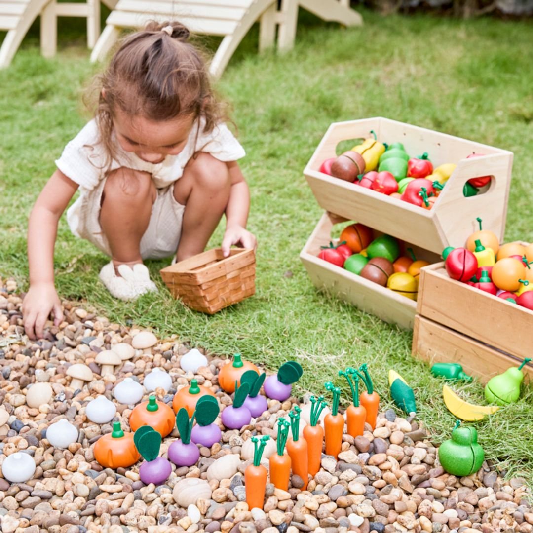 Fresh Produce Set E (Cucumbers, Onions & Pumpkins) - The Nurturing Nook