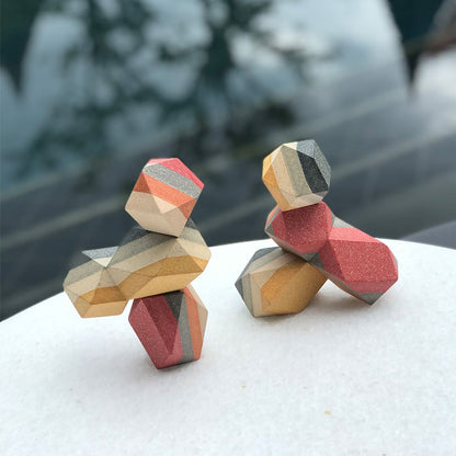 Geo Stacking Rock - The Nurturing Nook