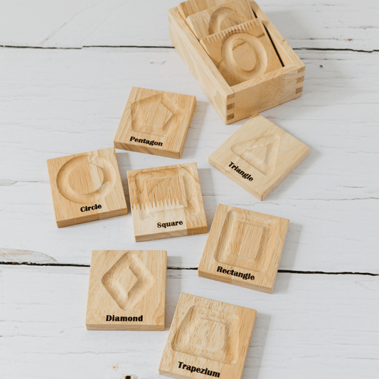 Geometric Shapes Tracing Tiles - The Nurturing Nook