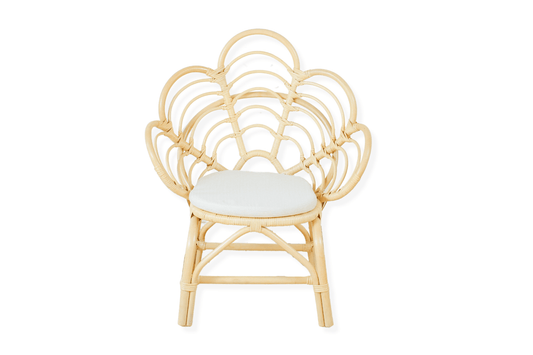 Blossom Dreams Girls Bedroom Rattan Decorative Flower Chair