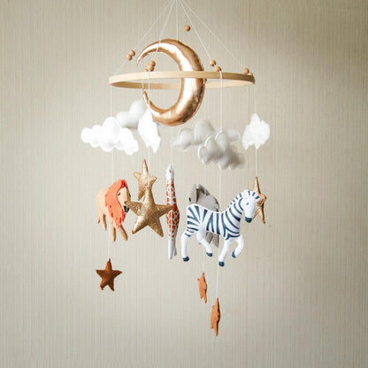 Handmade Baby Mobile | Safari - The Nurturing Nook