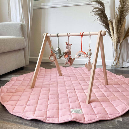 Handmade Crochet Toys for Baby Gym | Boho Desert - The Nurturing Nook