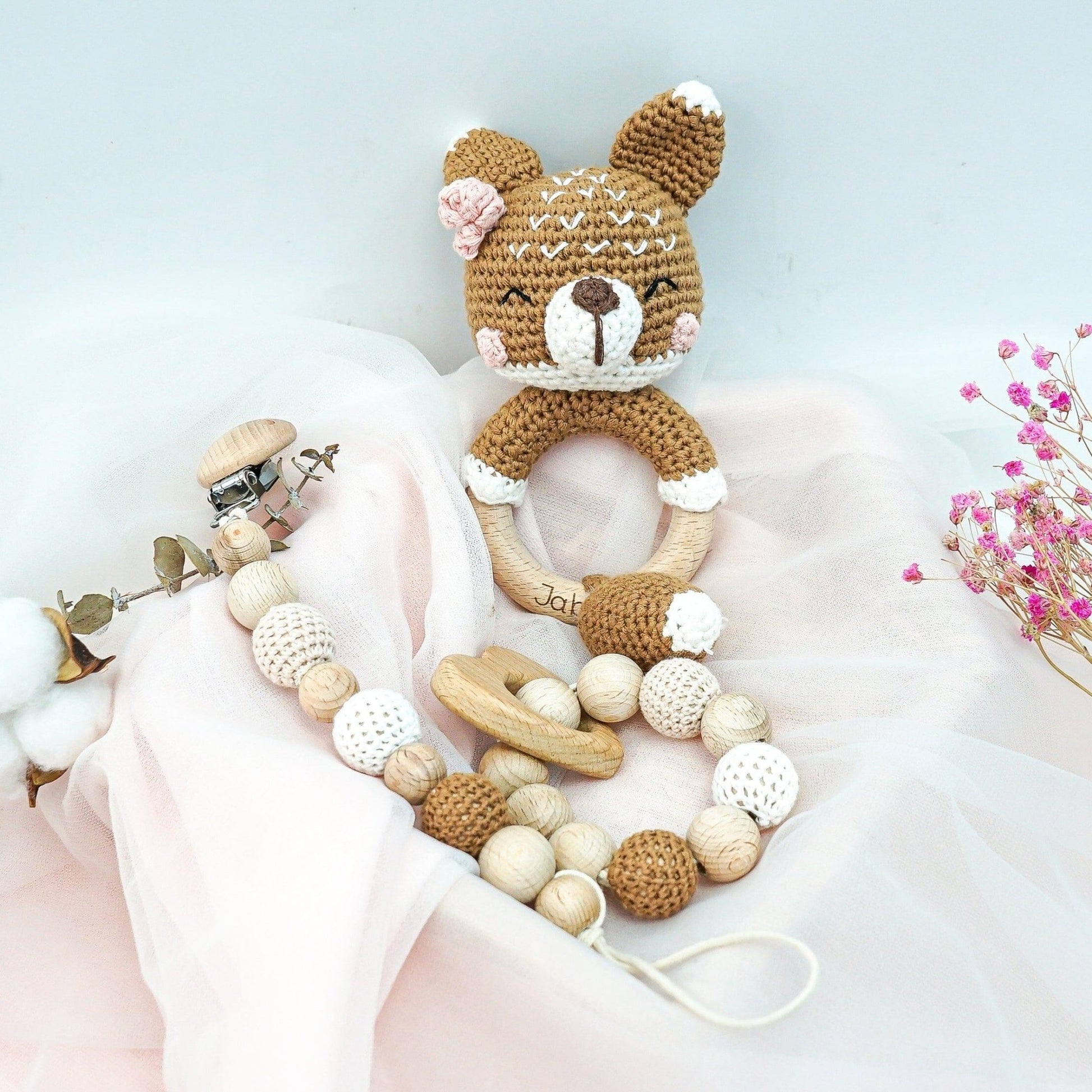 Handmade Fox Crochet Set - The Nurturing Nook