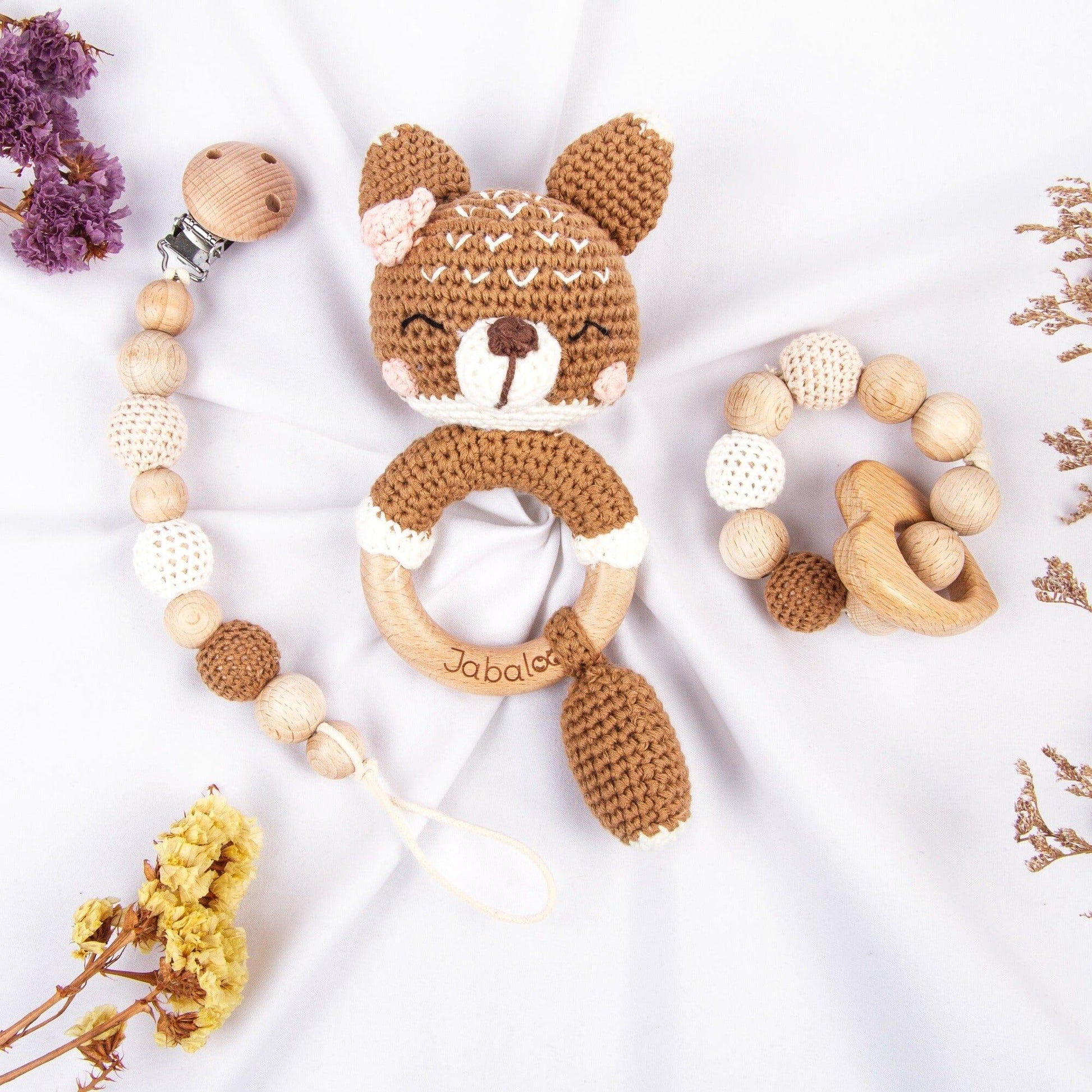 Handmade Fox Crochet Set - The Nurturing Nook