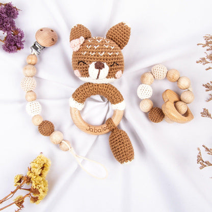 Handmade Fox Crochet Set - The Nurturing Nook