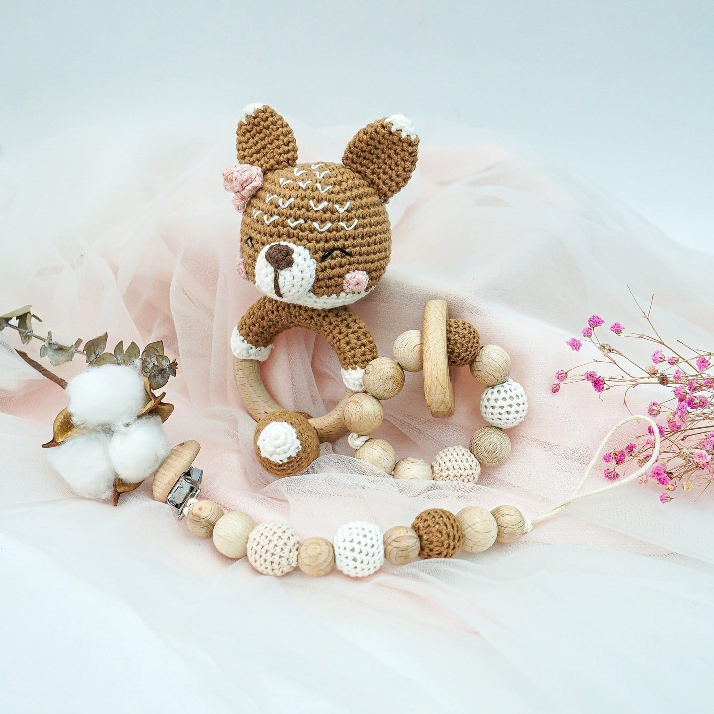 Handmade Fox Crochet Set - The Nurturing Nook