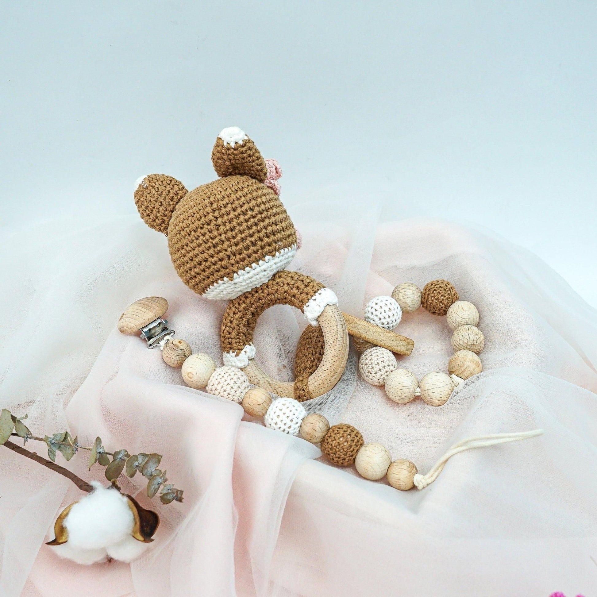 Handmade Fox Crochet Set - The Nurturing Nook