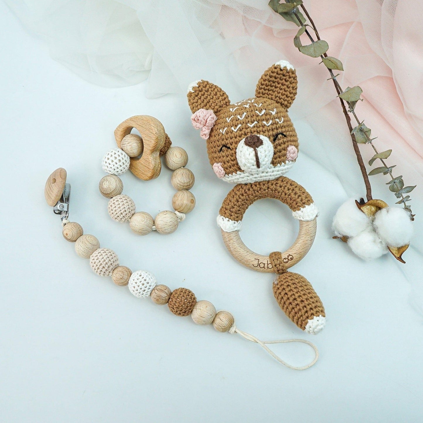 Handmade Fox Crochet Set - The Nurturing Nook