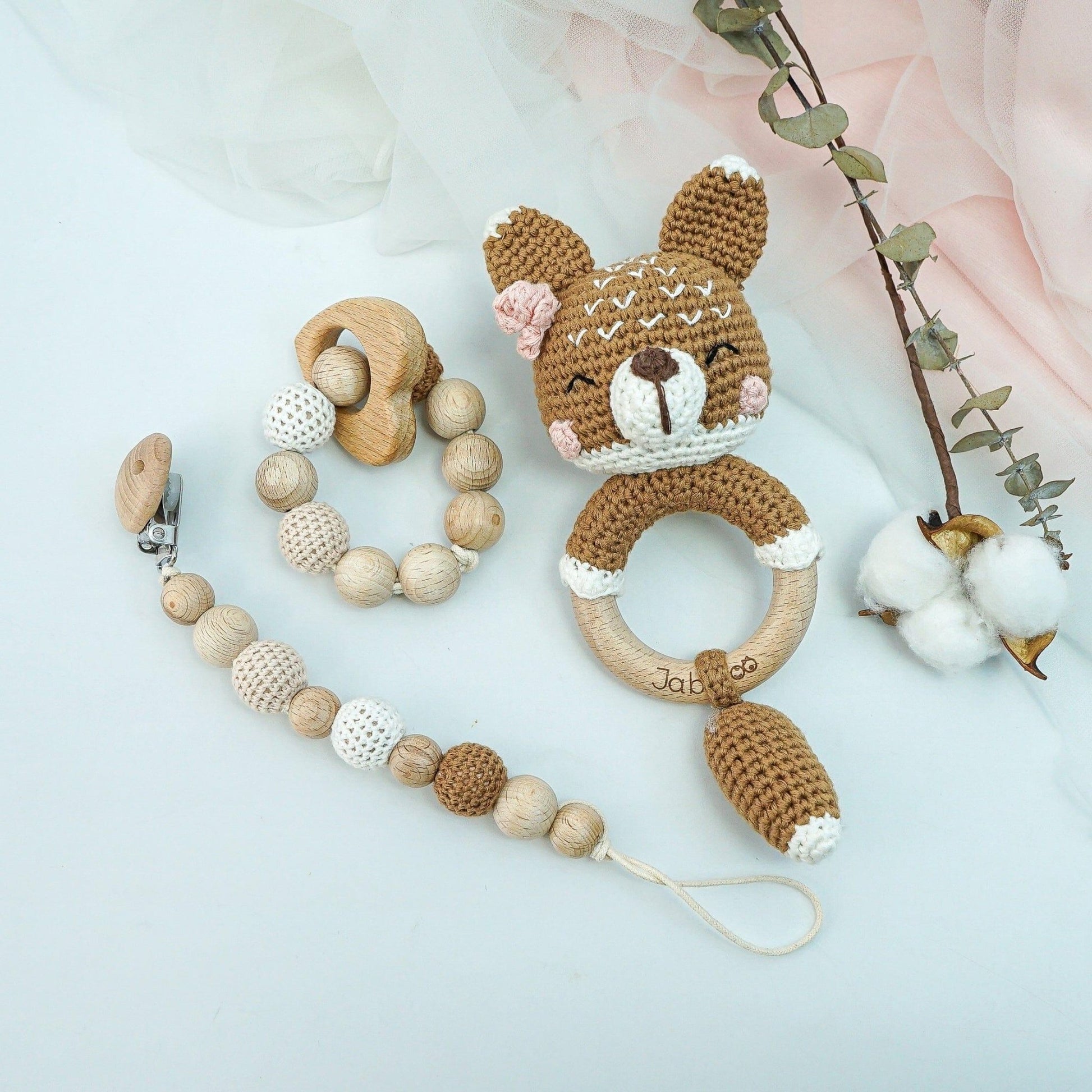 Handmade Fox Crochet Set - The Nurturing Nook
