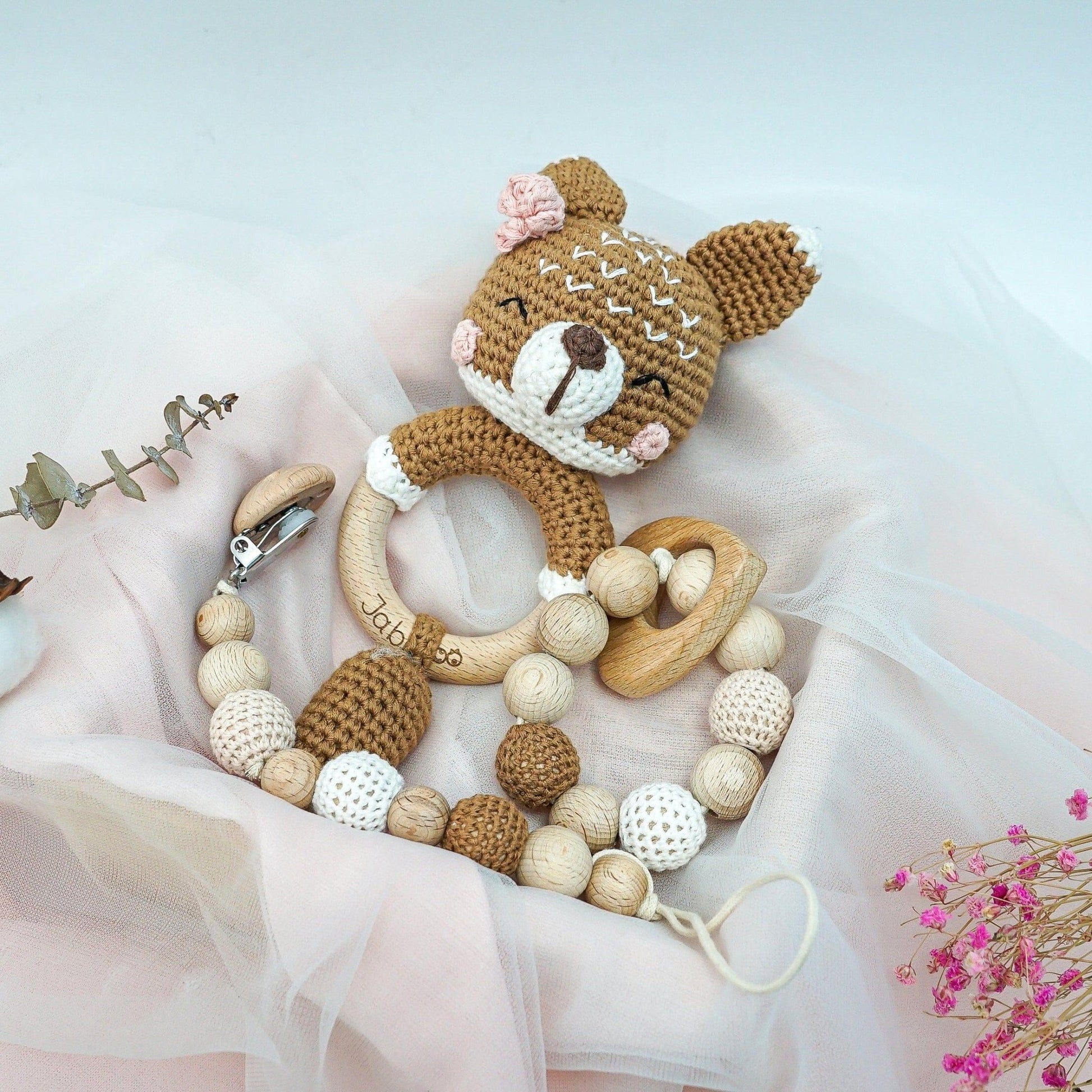 Handmade Fox Crochet Set - The Nurturing Nook