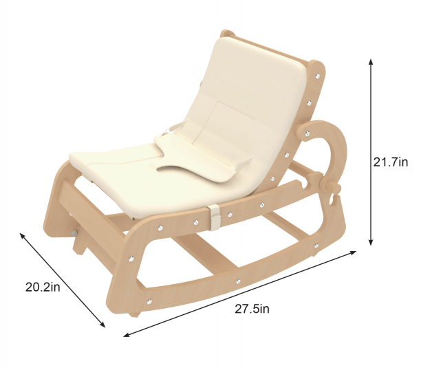 Hemlock – premium wooden baby rocker for soothing sleep - The Nurturing Nook
