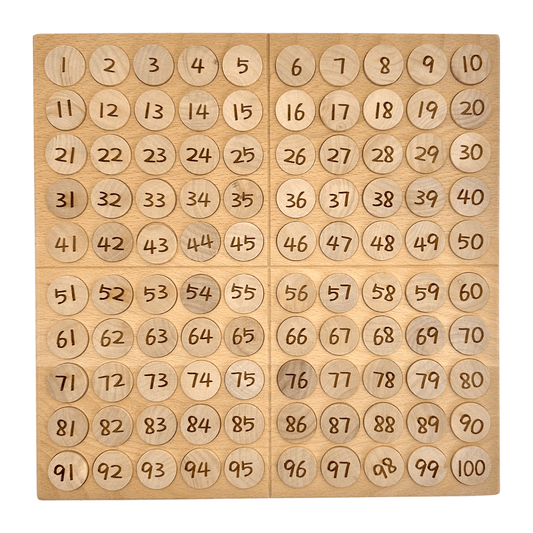 Hundred Frame Coin Pockets Set with Counting and Alphabet Coins - The Nurturing Nook