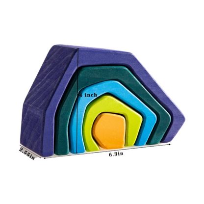 **Pre-order (Ships in 2-3 Weeks)**5 Pcs Stone Caves Stacking Blocks